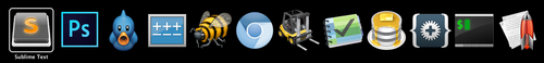 image of several icons from the software described below